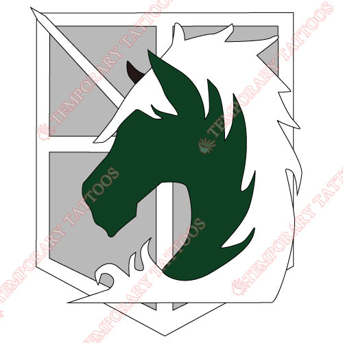 Attack on titan Customize Temporary Tattoos Stickers NO.500